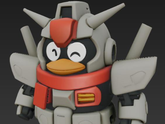 Gundam Penguin Cool Plate Tilt