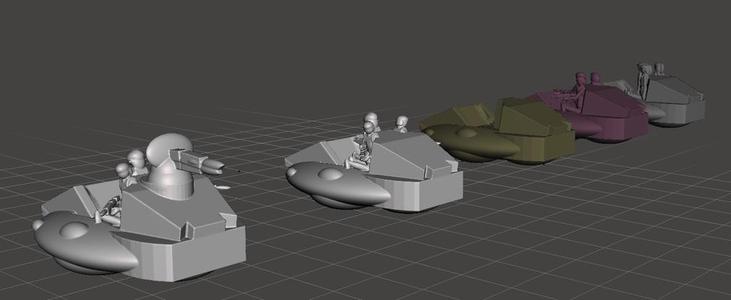 ROBOTECH MASTER TRIV AUTOMATED SLED CAR Infantry HVY WPN SECTION