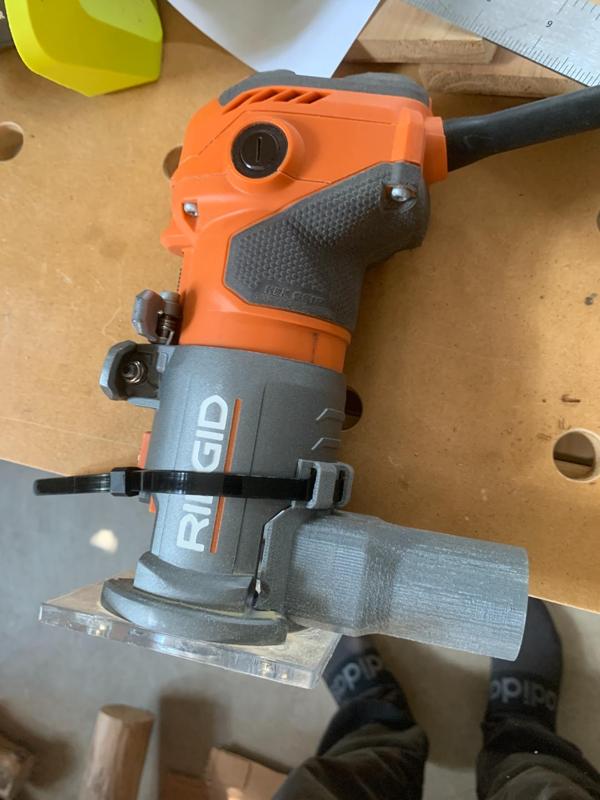 Ridgid Trim Router Vaccume Adapter