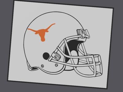 Texas Long Horn Helmet LightBox