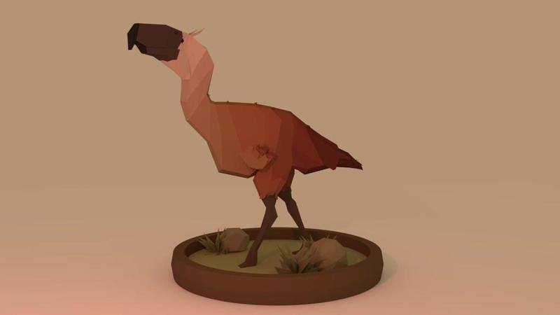 Low-Poly Terror Bird 