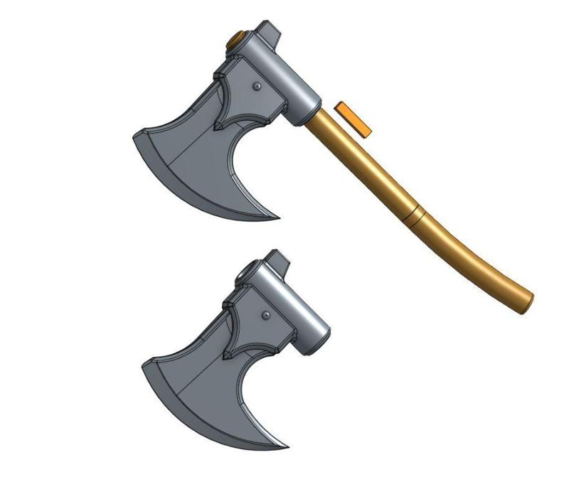 Oblivion Remastered Inspired Iron Axe Prop