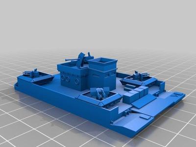 Siebel Ferry SF 40 Light Flak Barge (1/300)
