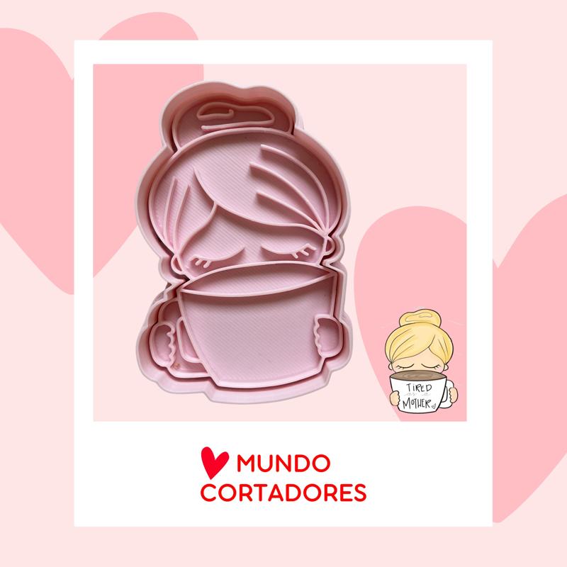 MOTHER'S DAY CUTTER AND STAMP - MOTHERS DAY CUTTER COOKIES