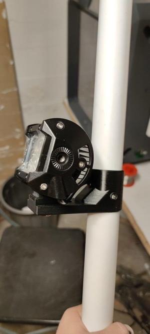 PVC pipe LED mount