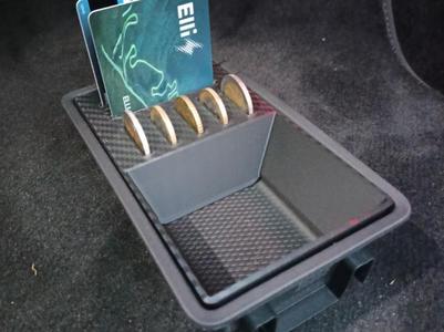 VW ID.7 Tray Inlay for Charging Cards & Euro Coins