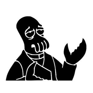 Dr Zoidberg stencil 2