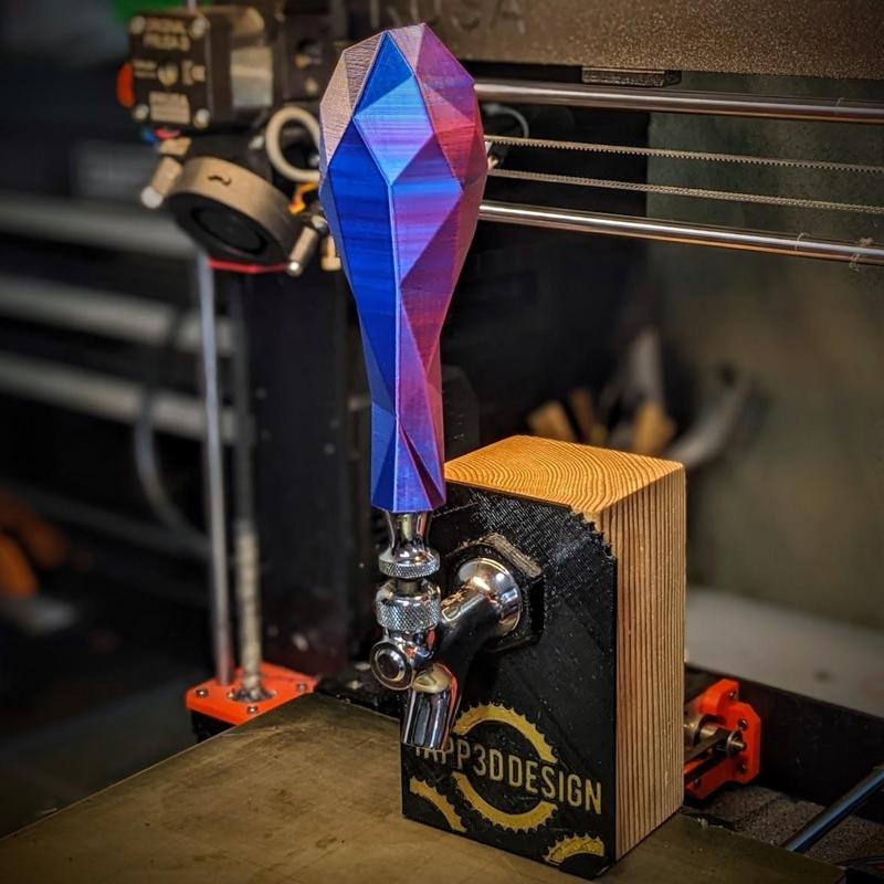 Beer Tap Handle - Classic Low Poly