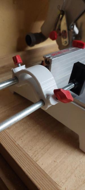 radial miter saw stop