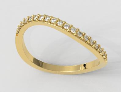 Curve Diamond Ring