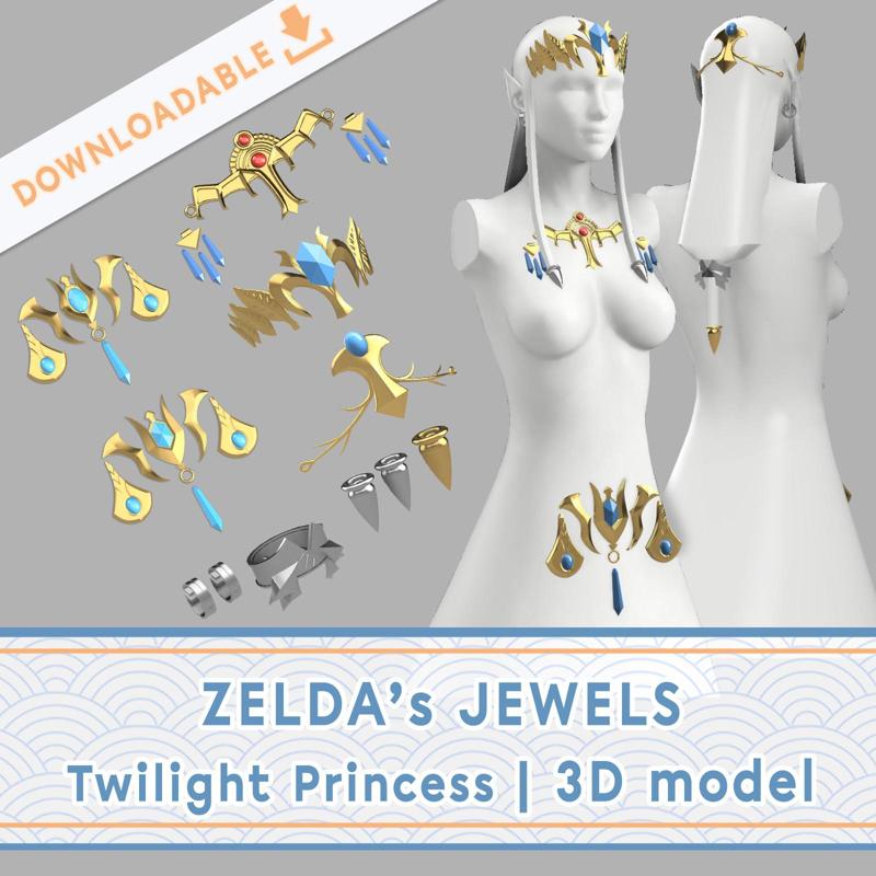 TWILIGHT PRINCESS JEWELS | Zelda 3D model