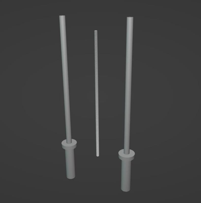 GYM BAR STL FILE | GYM BAR DIGITAL FILE