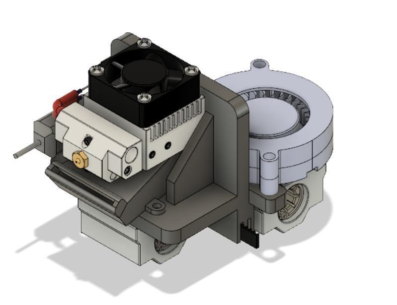 Chimera + cyclops + i3 X-carriage mount with BL touch