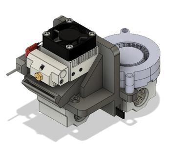 Chimera + cyclops + i3 X-carriage mount with BL touch