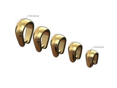 Rounded open loop bail mini set 3D print model