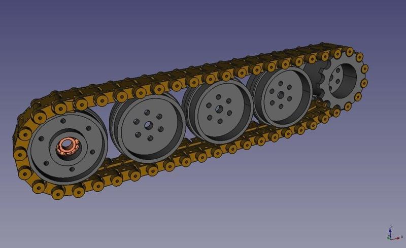 Raupenantrieb / Caterpillar drive