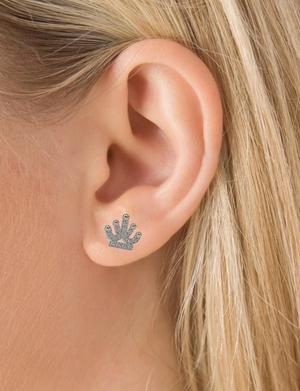 printable jewelry princes's crown earring and pendant