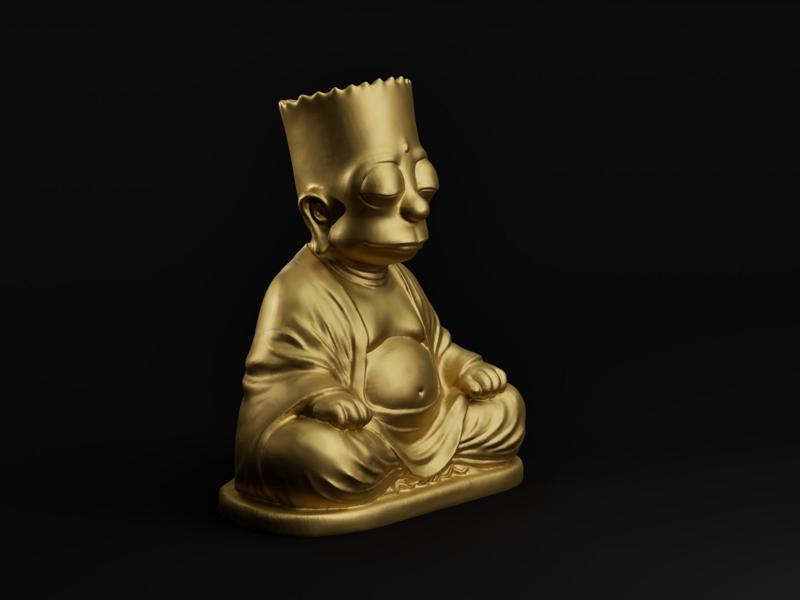 Bart Simpson Buddha