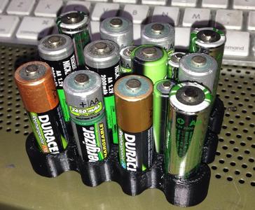 Desktop AA and AAA battery Stand