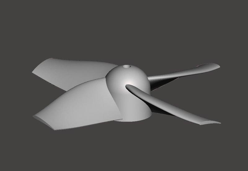 40mm 3 and 4 blade propellers by 3D Print Air