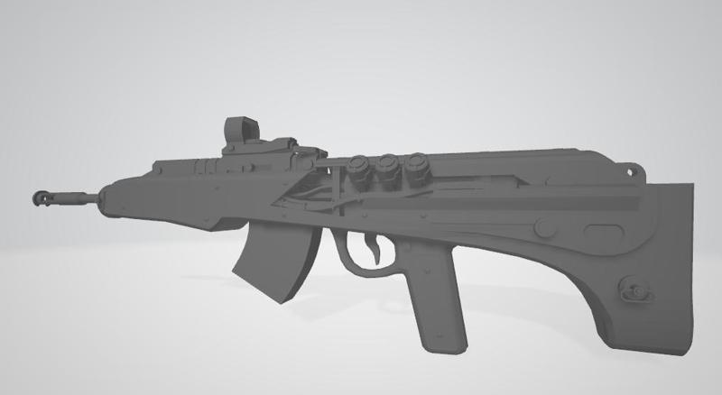 ASSAULT RIFLE PLASMA FOR ACTION FIGURES