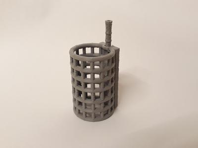 Open ended feeder with stem