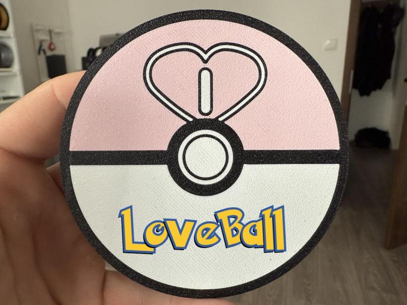 Love Ball Poke ball Pokemon coaster