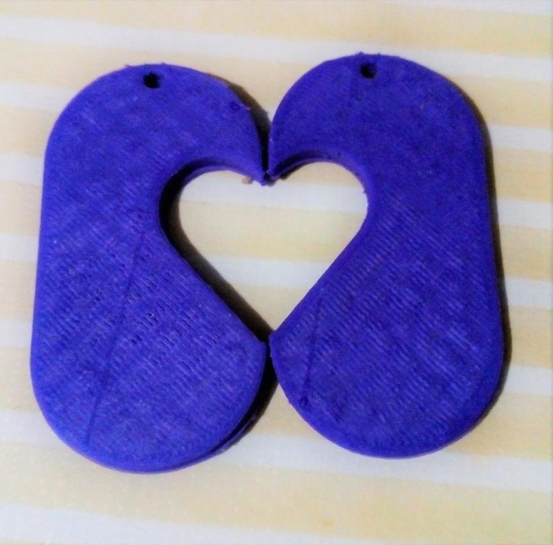 Identification Tag for Keychain or Pendant