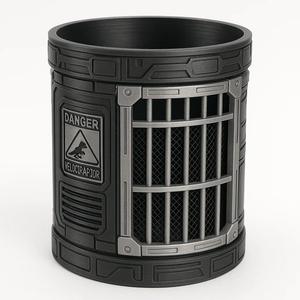Raptor Cage Bin Jurassic Park Inspired Trash Can
