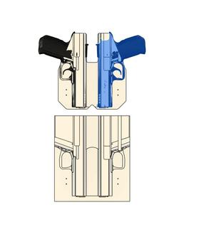 Tanfoglio Stock 2 IWB Taco Holster Mold with TrimJigg