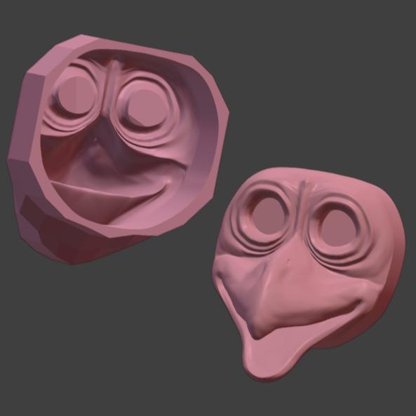 Looney Bird Mask Mold For Animatronic Mechs Accurate