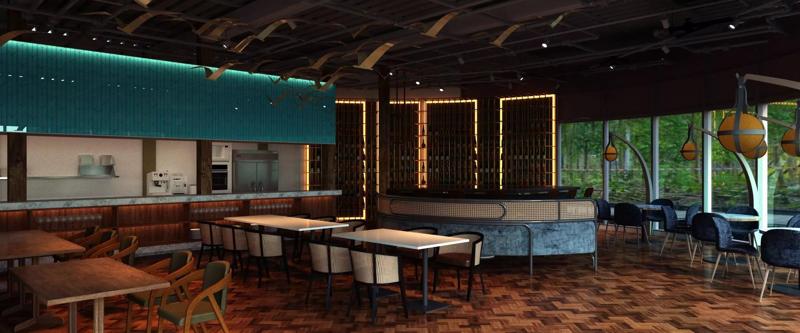 restaurantsky  interior scene 3D model