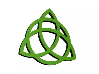Printable Celtic knot Triquetra coaster