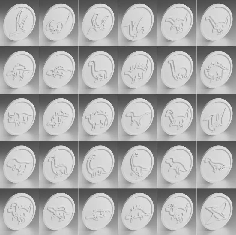 Dinosaur coins