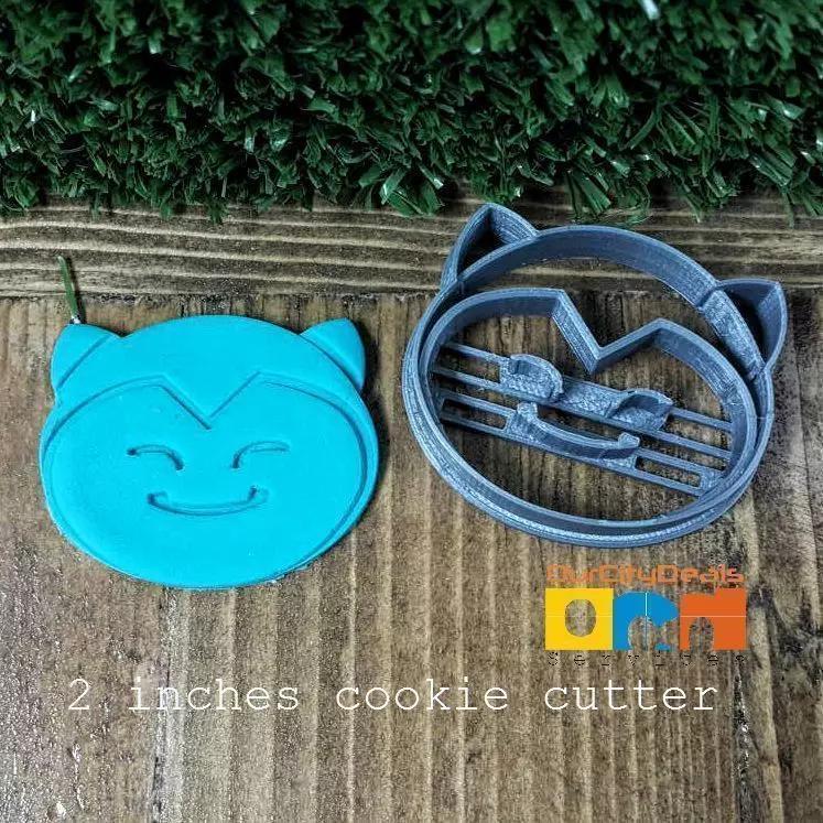 Pokemon Snorlax Head Cookie Cutter