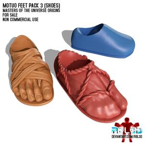 Motu Origins Feet pack 3 "Shoes"