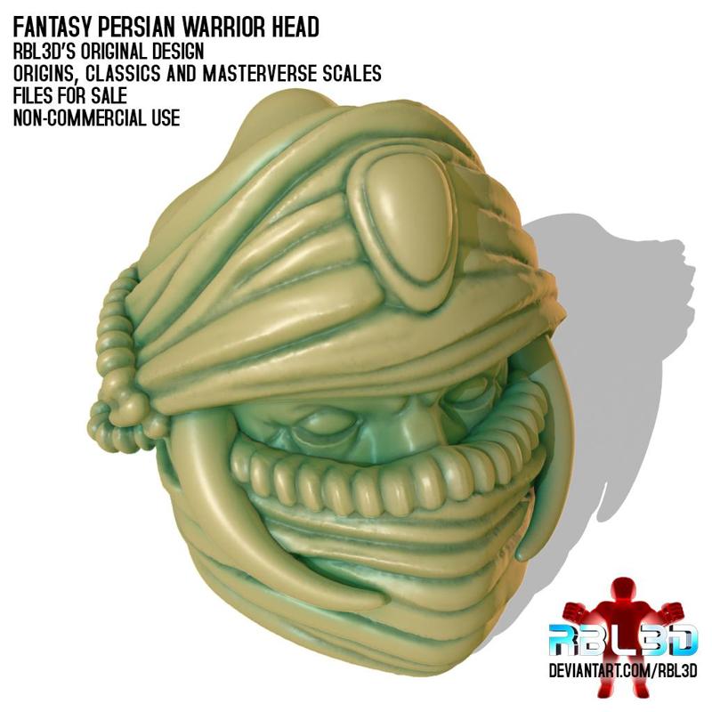 Fantasy Persian Warrior Head (motu compatible)