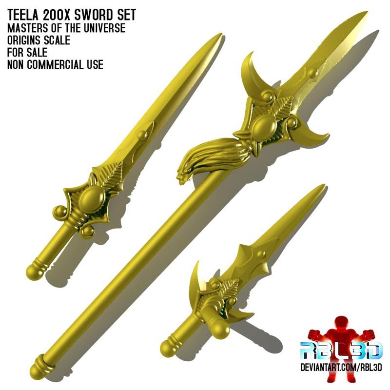 Teela 200x sword set (Motu compatible)