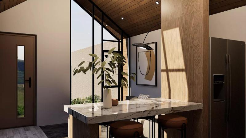 CASA MODERNA - MODELO 3D COMPLETO - INTERIOR Y EXTERIOR