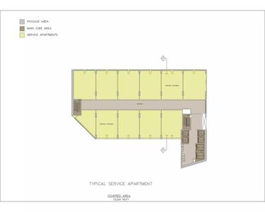 Service apartment plan