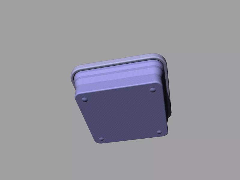 Light purple folding silicone food box