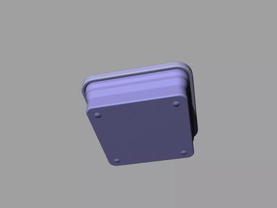 Light purple folding silicone food box
