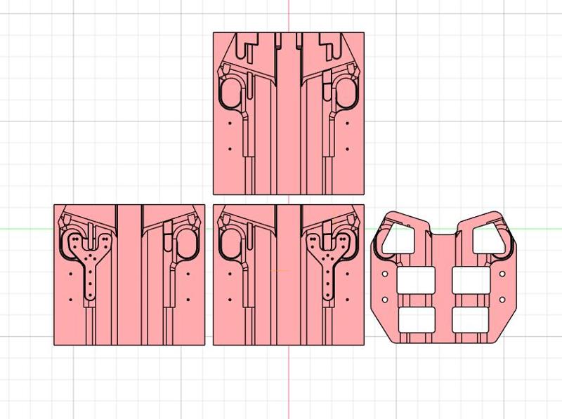 Colt 1911 holster mold