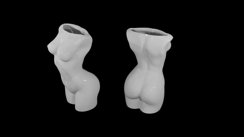 WOMAN BODY PENCIL HOLDER 3D PRINT STL FILE | 3D PRINTPENCIL HOLDER