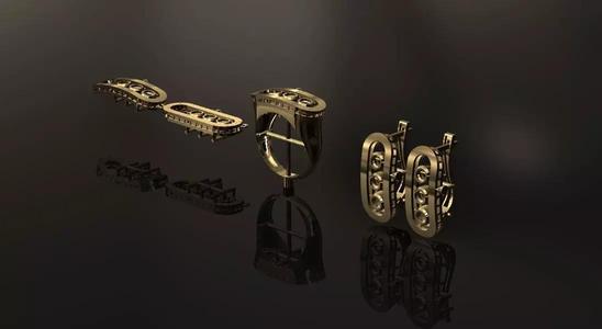 messika set trio 3D Model Collection