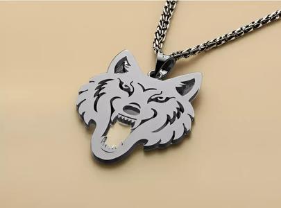 Fierce Wolf Head Pendant - Bold and Striking Jewelry for Men