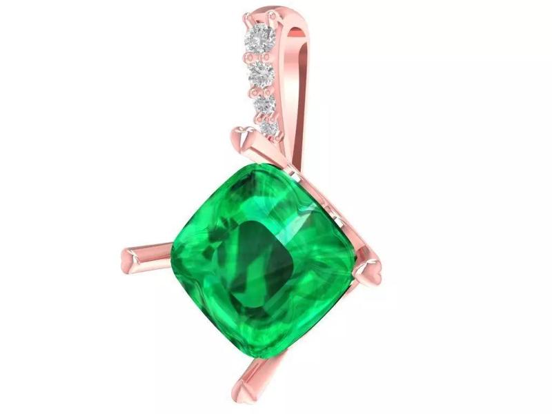 emeral pendant 2973