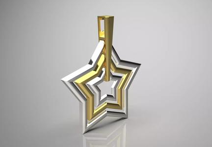 star gold pendant gp0306