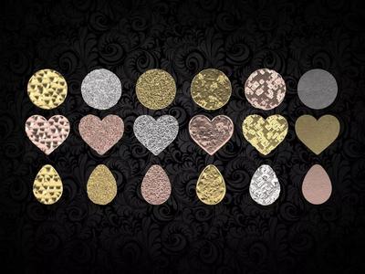 Disk necklace disc texture pendant