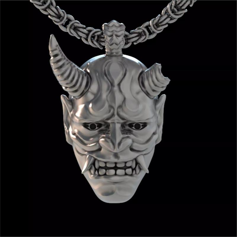 ONI MASK SAMURAI PENDANT